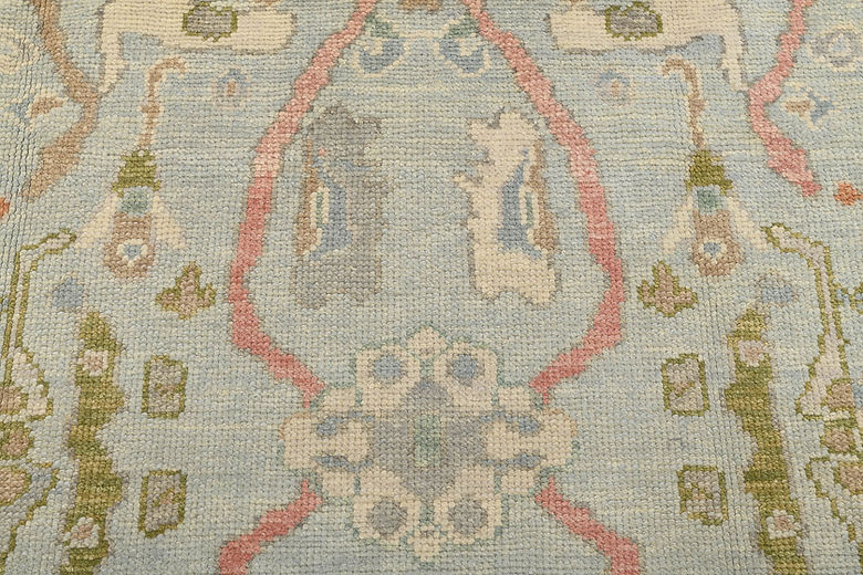 8.3 x 10.8 ft Hand Knotted Oushak Rug