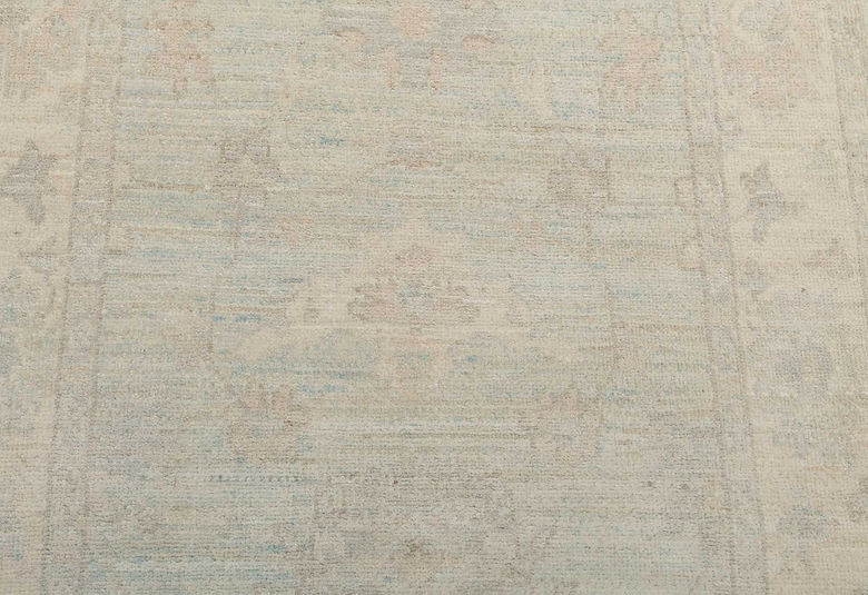 2.11 x 5 ft Hand Knotted Oushak Rug