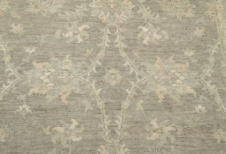 5.11 x 8.8 ft Hand Knotted Oushak Rug