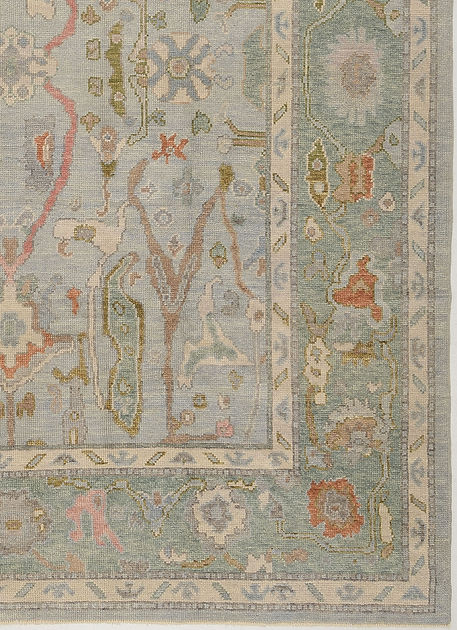 8.3 x 10.8 ft Hand Knotted Oushak Rug