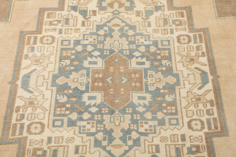 5.5 x 10.1 ft Hand Knotted Vintage Oushak Rug