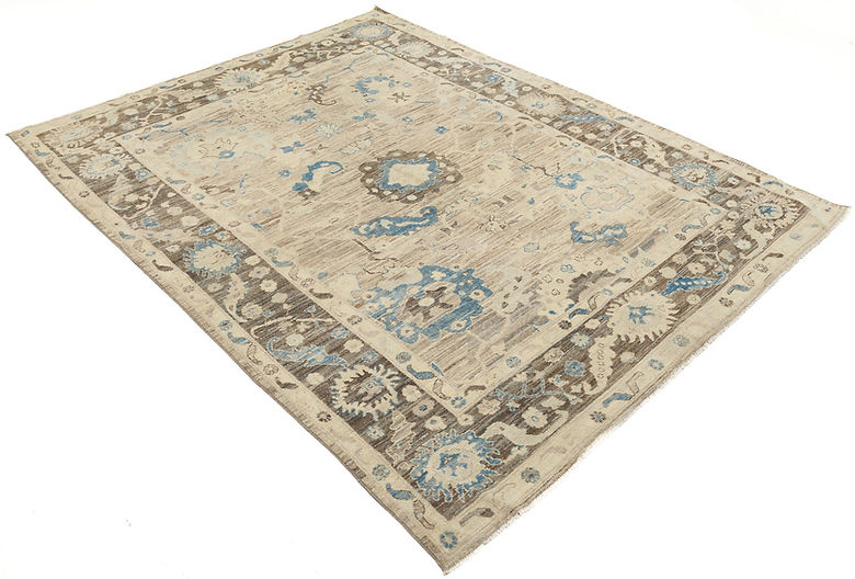 8.2 x 10.4 ft Hand Knotted Oushak Rug