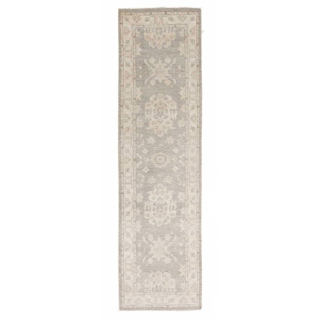 2.9 x 10 ft Hand Knotted Oushak Runner