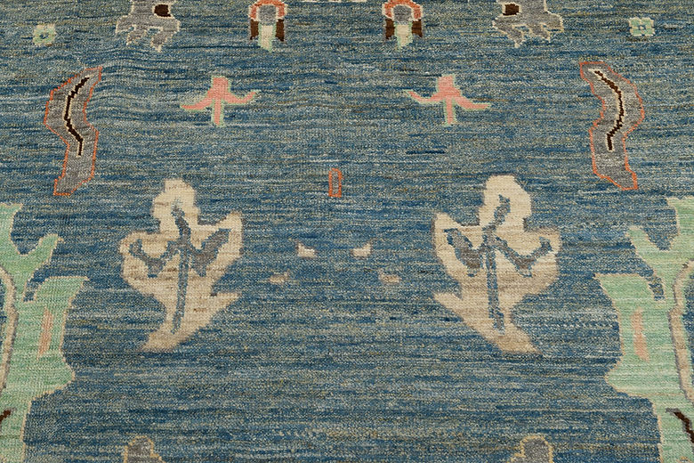 8.11 x 11.8 ft Hand Knotted Oushak Rug