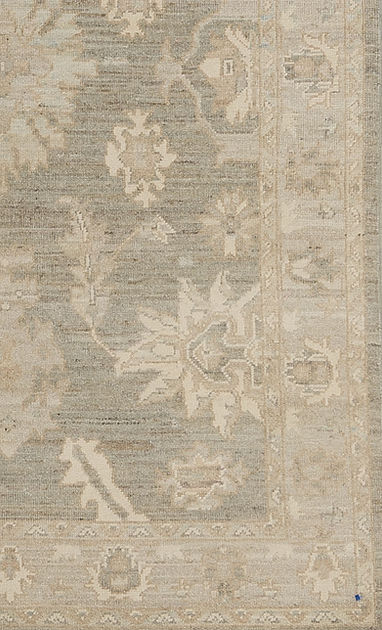3.11 x 5.8 ft Hand Knotted Oushak Rug