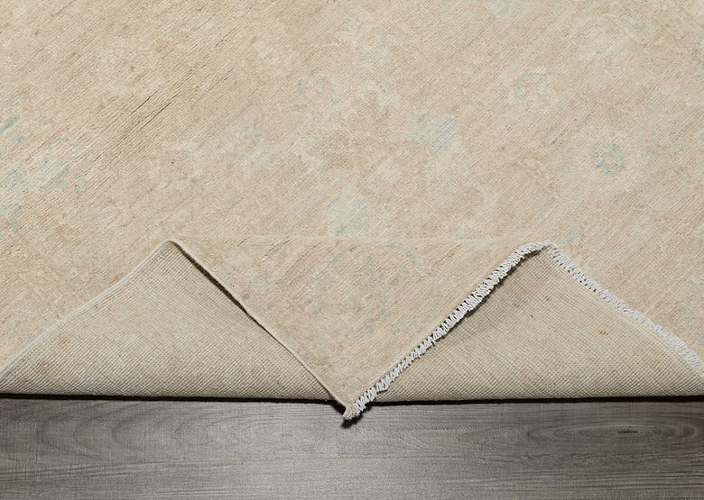 3.9 x 5.4 ft Hand Knotted Oushak Rug