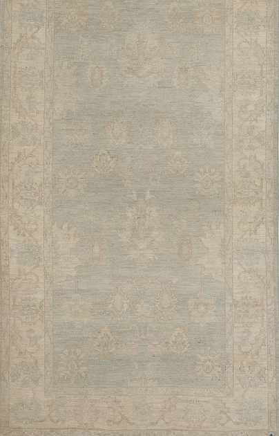 4.2 x 14.2 ft Hand Knotted Oushak Runner
