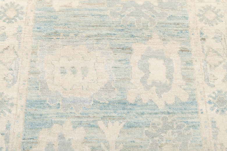 2.9 x 9.1 ft Hand Knotted Oushak Runner