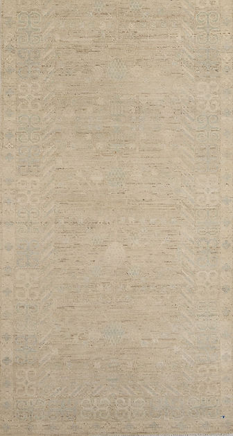 3.5 x 13 ft Hand Knotted Khotan Runner