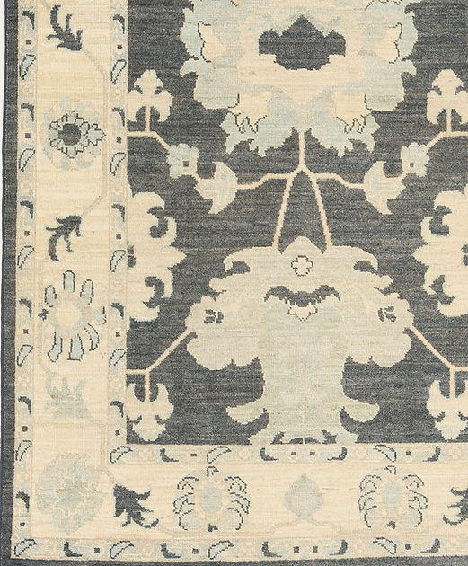3.11 x 5.10 ft Hand Knotted Oushak Rug