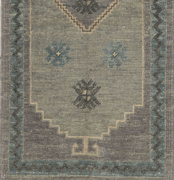 2.4 x 4.8 ft Hand Knotted Oushak Rug