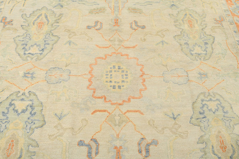 8.2 x 10.4 ft Hand Knotted Oushak Rug