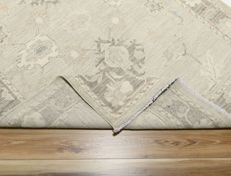 4.2 x 6 ft Hand Knotted Oushak Rug