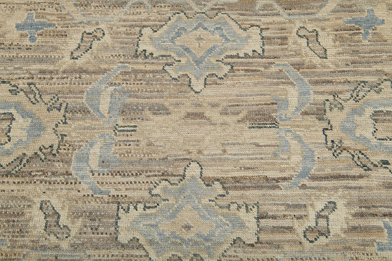 8.5 x 9.11 ft Hand Knotted Oushak Rug