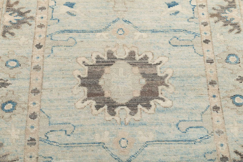 2.10 x 8 ft Hand Knotted Oushak Runner