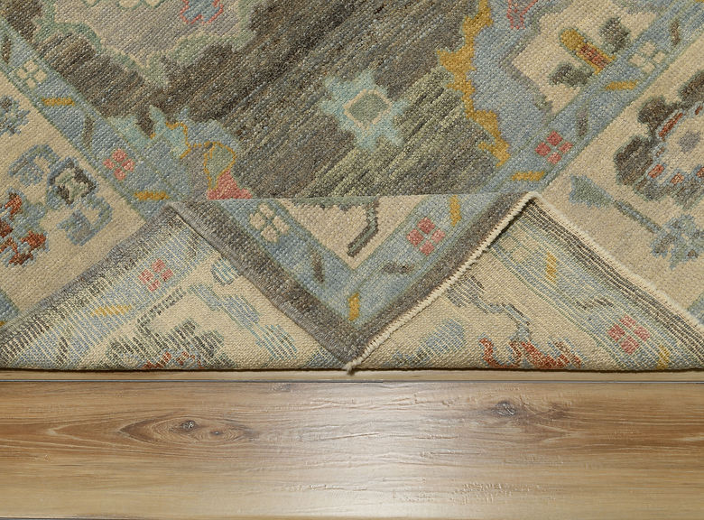 6.4 x 9.6 ft Hand Knotted Oushak Rug