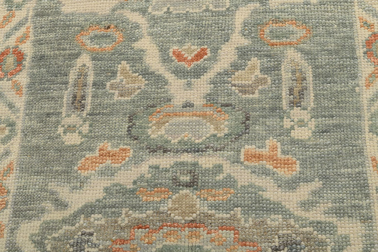 2.8 x 9.9 ft Hand Knotted Oushak Runner