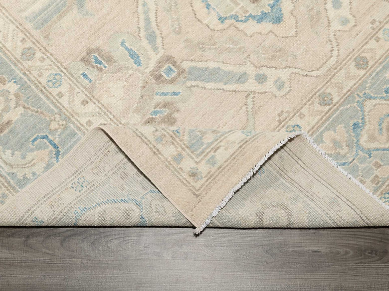 5.10 x 8.10 ft Hand Knotted Oushak Rug