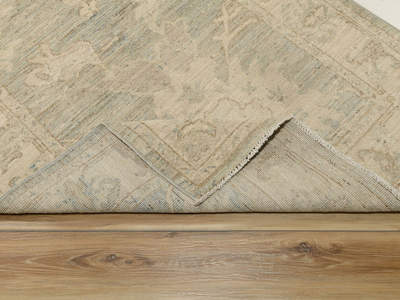 3.5 x 4.10 ft Hand Knotted Oushak Rug