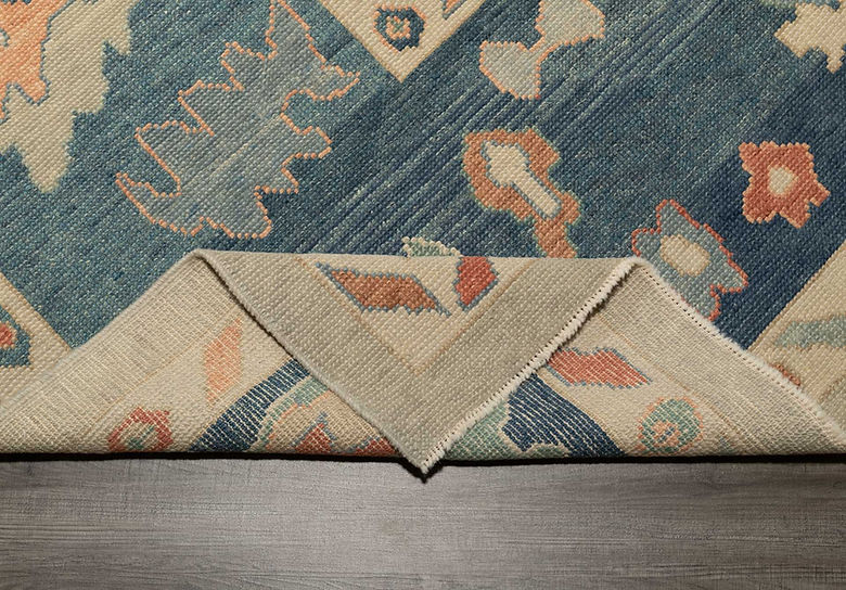 10.6 x 14.3 ft Hand Knotted Oushak Rug