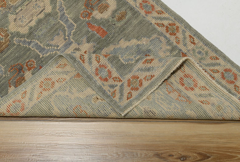 2.6 x 8.2 ft Hand Knotted Oushak Runner
