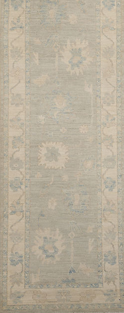 3.1 x 17.1 ft Hand Knotted Oushak Runner