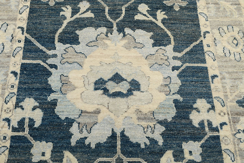 4.2 x 6.3 ft Hand Knotted Oushak Rug