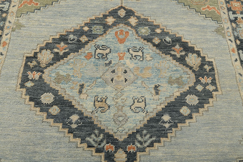 5.2 x 7.5 ft Hand Knotted Oushak Rug
