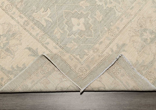 10 x 13.3 ft Hand Knotted Oushak Rug