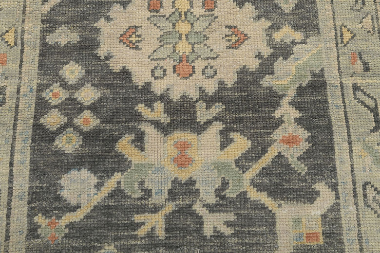 3.1 x 5 ft Hand Knotted Oushak Rug