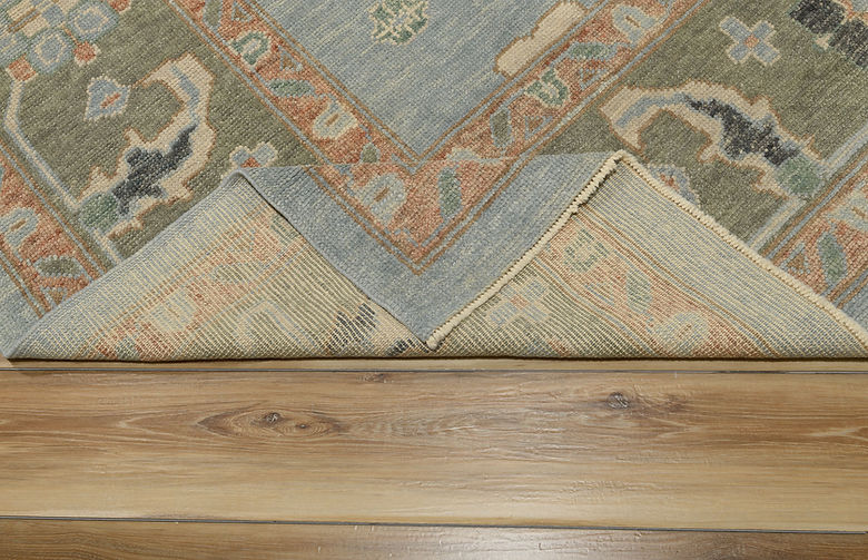 7.10 x 10.7 ft Hand Knotted Oushak Rug