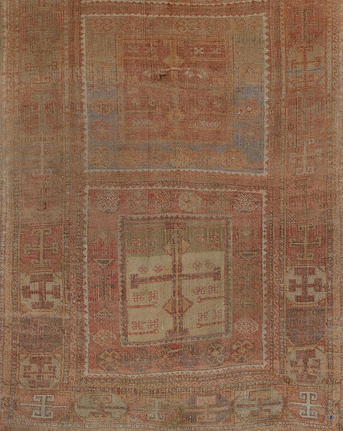 4.1 x 10.8 ft Hand Knotted Vintage Oushak Runner