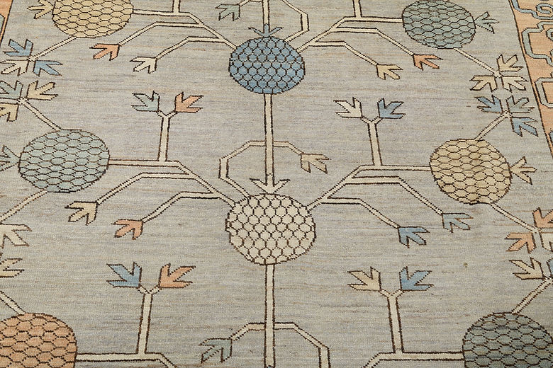 7.11 x 9.8 ft Hand Knotted Khotan Rug