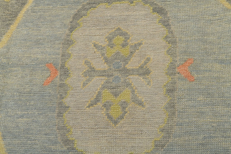 8 x 10.2 ft Hand Knotted Oushak Rug