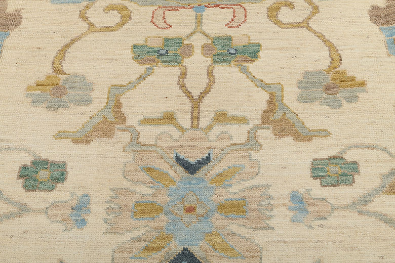 8.10 x 10.9 ft Hand Knotted Oushak Rug