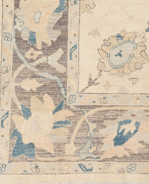 8.1 x 9.9 ft Hand Knotted Oushak Rug