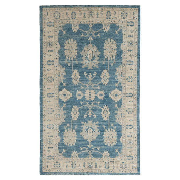 4.1 x 6.11 ft Hand Knotted Oushak Rug