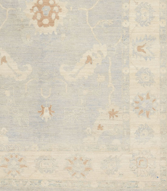 5.11 x 8.7 ft Hand Knotted Oushak Rug