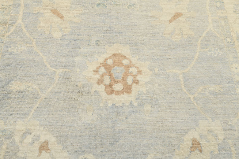 5.11 x 8.7 ft Hand Knotted Oushak Rug