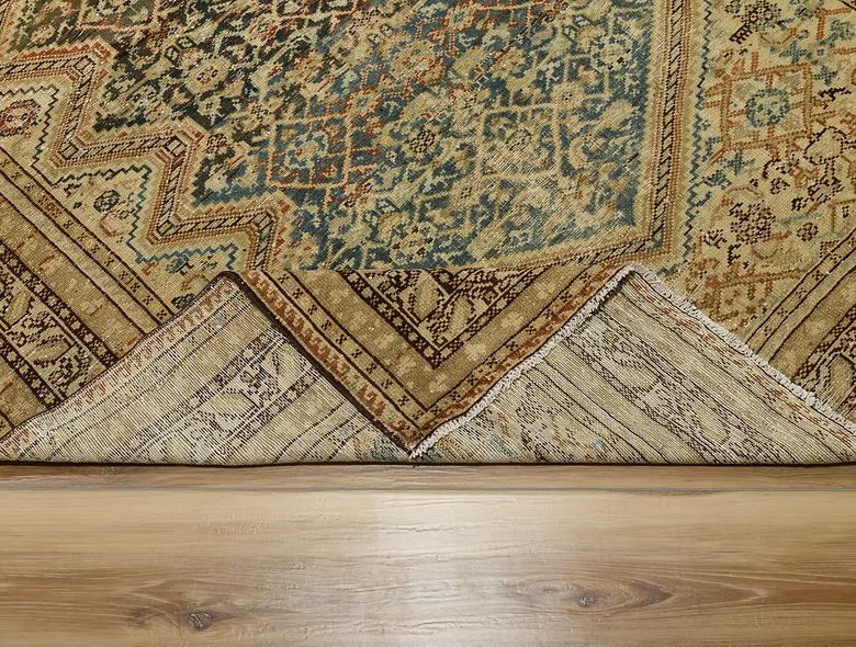4.11 x 10.8 ft Hand Knotted Vintage Malayer Rug