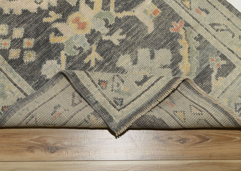 3.1 x 5 ft Hand Knotted Oushak Rug