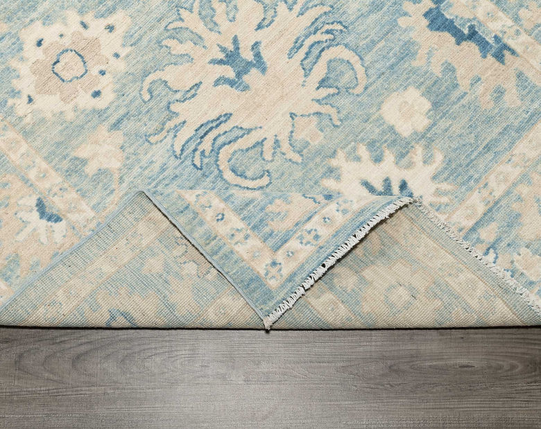 4 x 5.10 ft Hand Knotted Oushak Rug