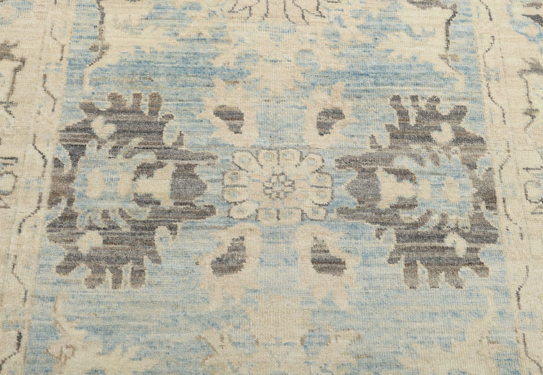4.1 x 6.1 ft Hand Knotted Oushak Rug