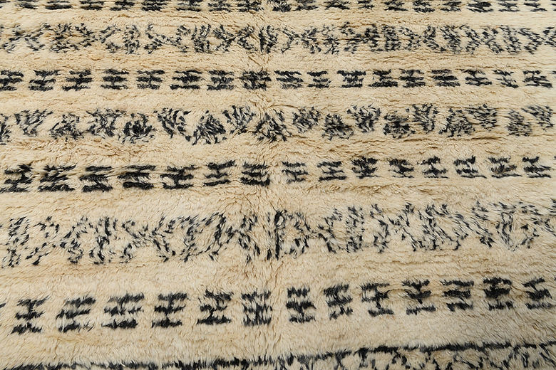 8 x 10.2 ft Hand Knotted Moroccan Rug