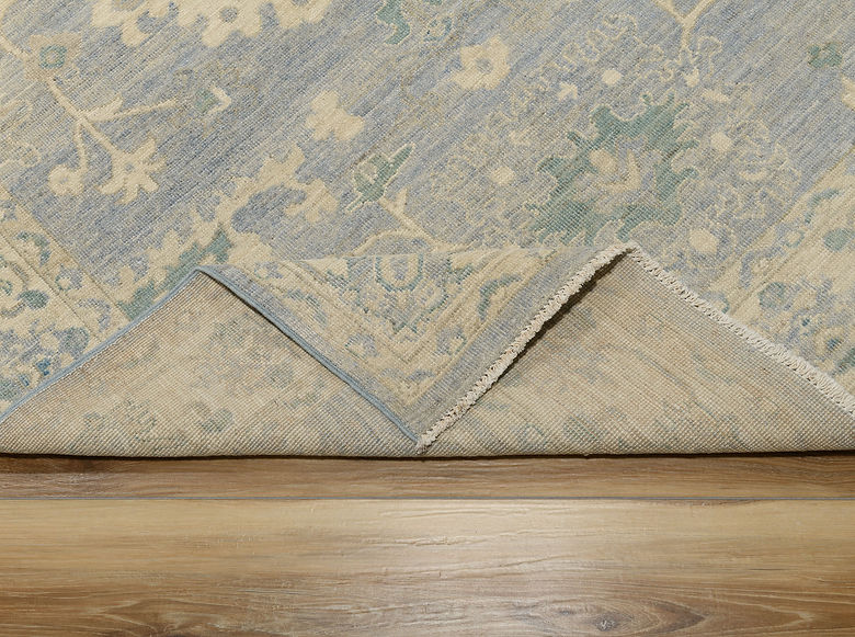 4.8 x 6.9 ft Hand Knotted Oushak Rug