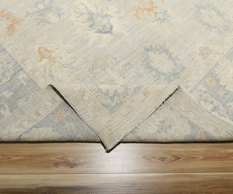 7.11 x 9.9 ft Hand Knotted Oushak Rug