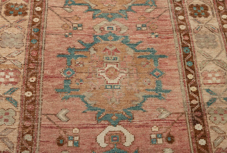 3.1 x 9.8 ft Hand Knotted Turkish Oushak Runner