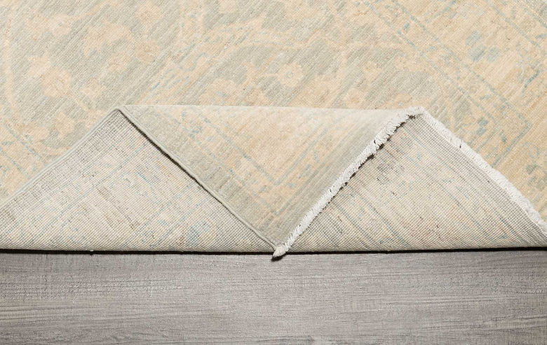 2.6 x 9.9 ft Hand Knotted Oushak Runner