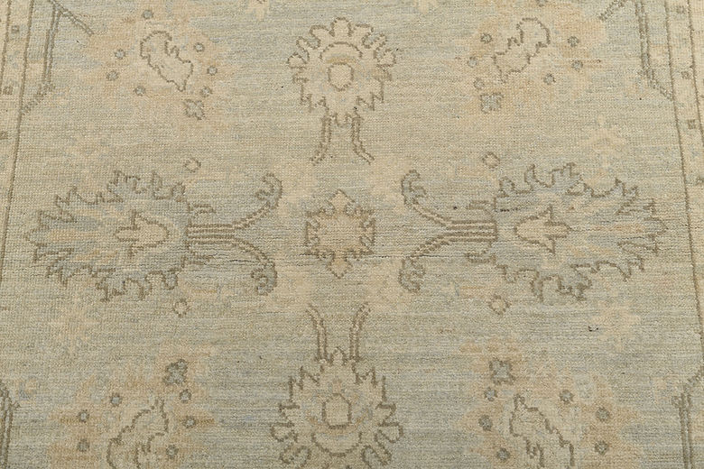 3.11 x 6.3 ft Hand Knotted Oushak Rug
