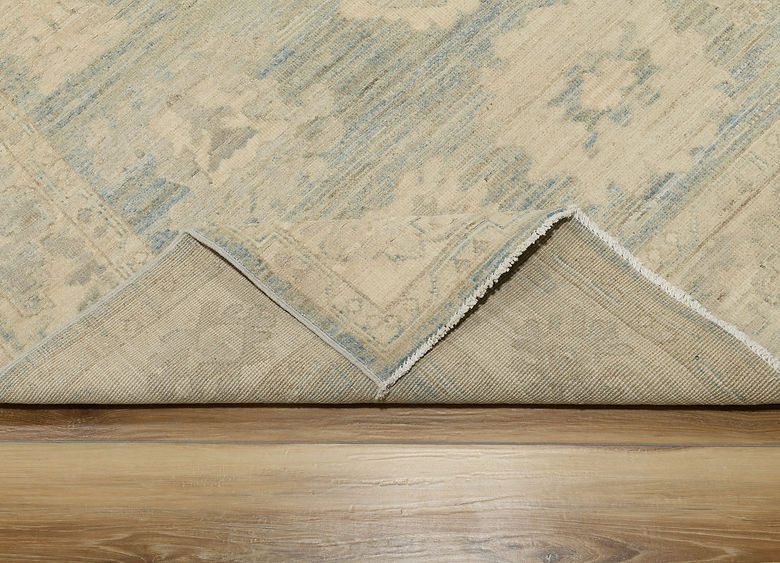 4.11 x 6.11 ft Hand Knotted Oushak Rug